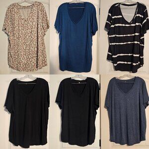 Women's Knit Short Sleeve Tops Six Pack